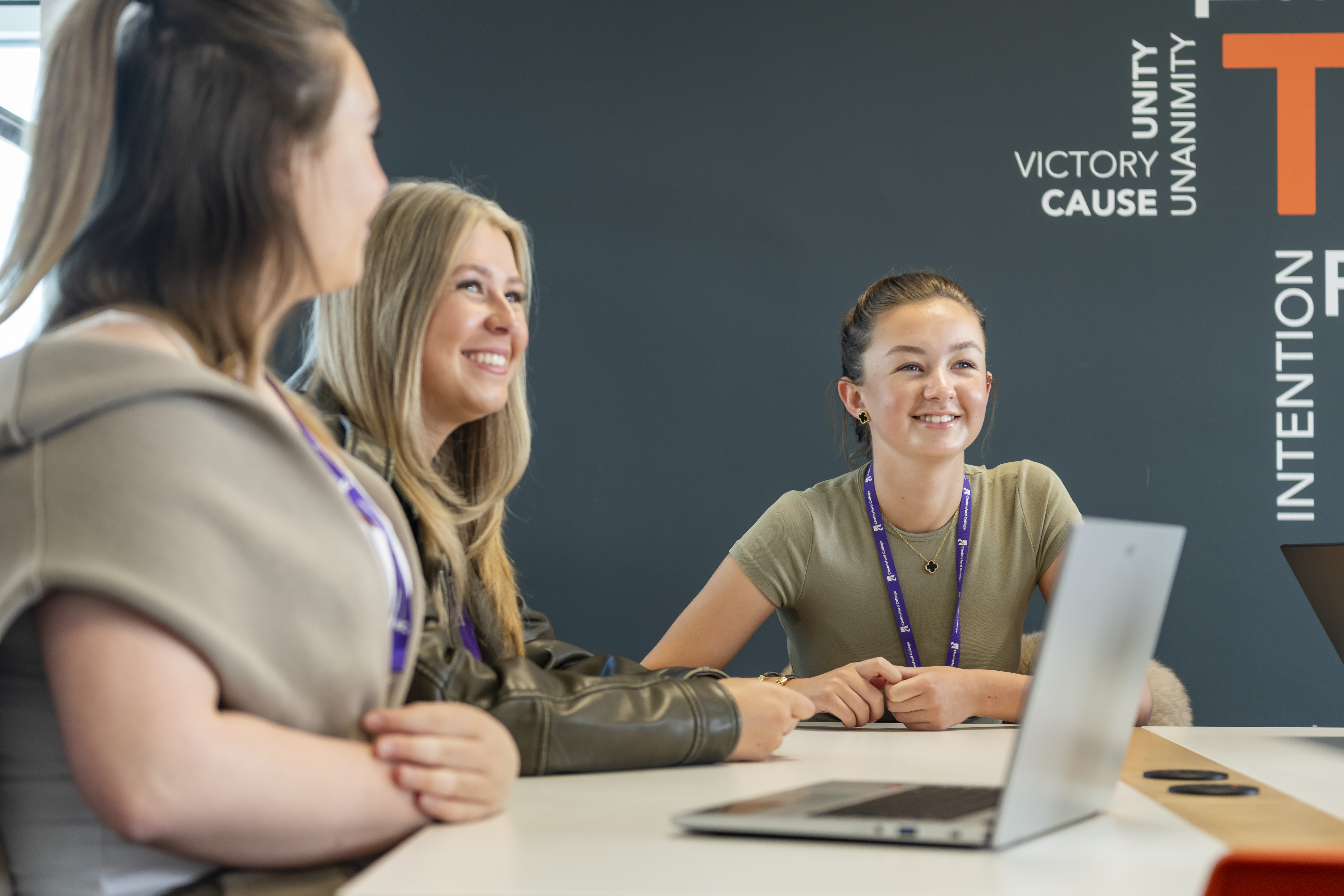 Students learning together in a Chelmsford College classroom
